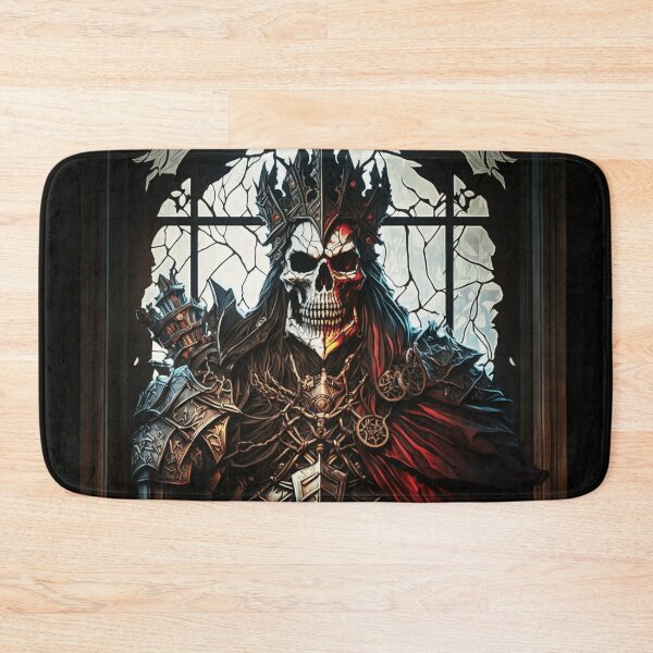 Item preview, Diablo Skeleton King Leoric Stained Glass designed and sold by Nightarcade.