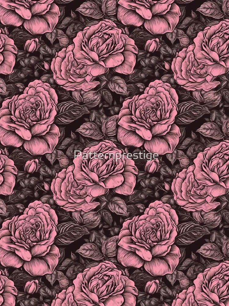 Thumbnail 4 of 4, iPhone Case, Romantic Roses Pattern Extravaganza designed and sold by Patternprestige.