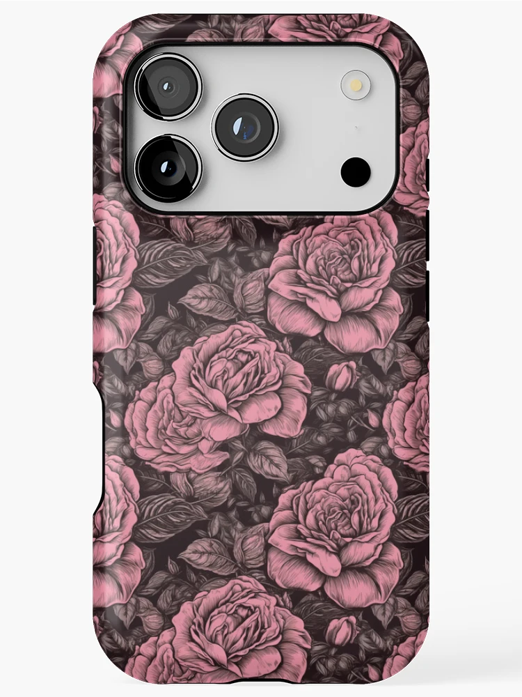 Thumbnail 1 of 4, iPhone Case, Romantic Roses Pattern Extravaganza designed and sold by Patternprestige.