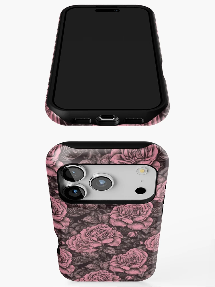 Thumbnail 3 of 4, iPhone Case, Romantic Roses Pattern Extravaganza designed and sold by Patternprestige.