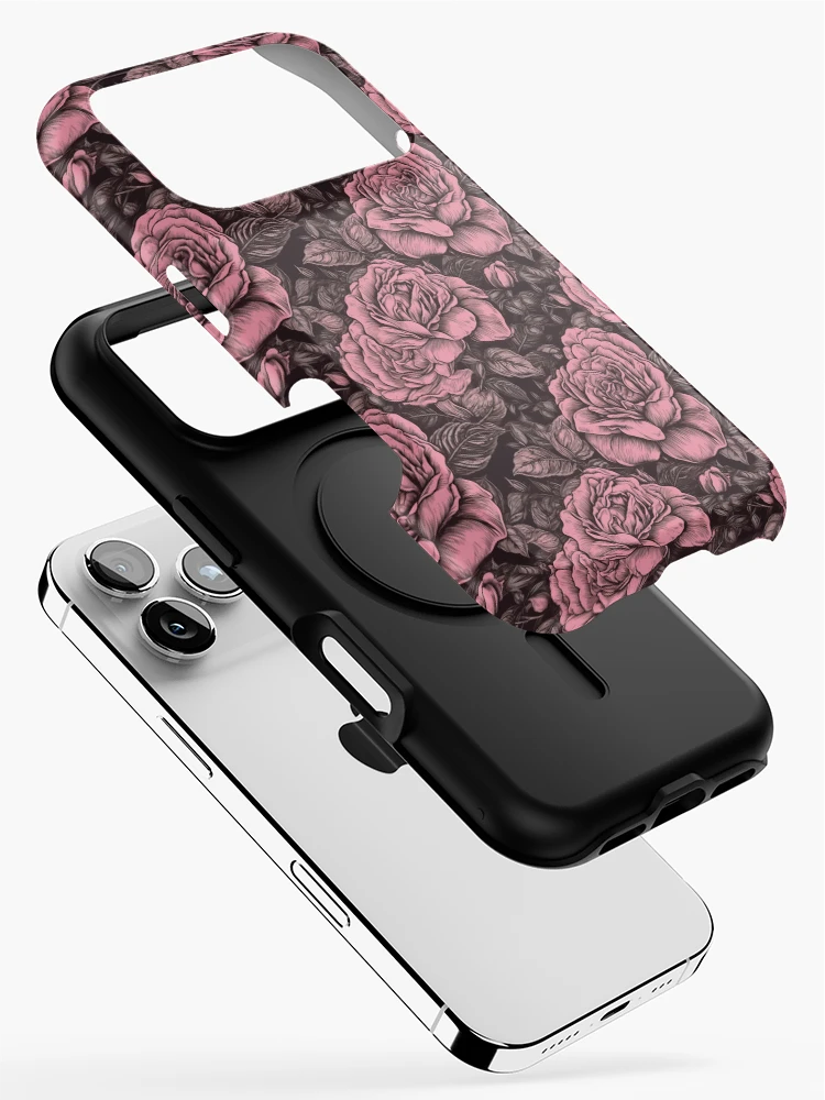 Thumbnail 2 of 4, iPhone Case, Romantic Roses Pattern Extravaganza designed and sold by Patternprestige.
