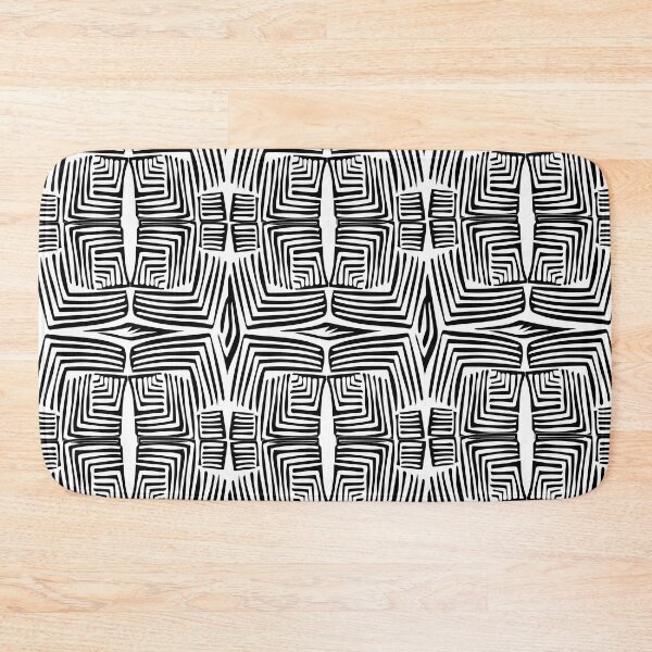 Item preview, Retro Pattern Design Black And White designed and sold by ubustudio.