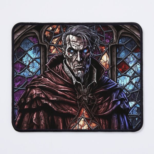Item preview, Diablo Deckard Cain Horadrim Stained Glass designed and sold by Nightarcade.
