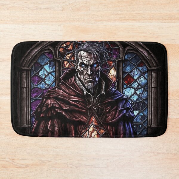 Item preview, Diablo Deckard Cain Horadrim Stained Glass designed and sold by Nightarcade.