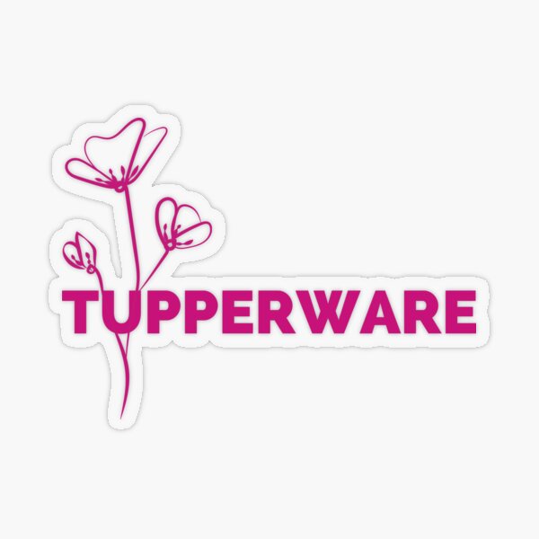 Tupperware Pink Logo White Name Badge - $6.80