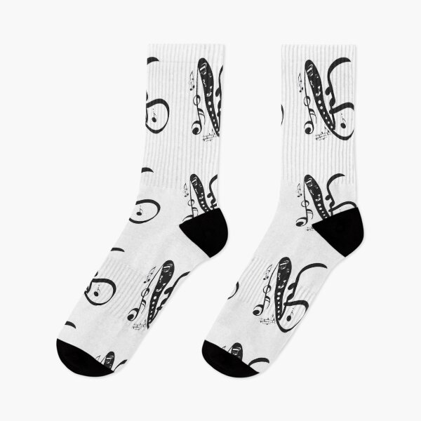 Item preview, Abstract Music Notes in Black and White designed and sold by HanaiPrint.