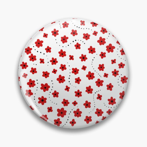 Item preview, Red flower burst designed and sold by bibmob.