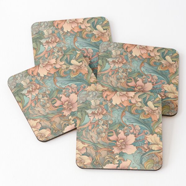 Item preview, Spring sakura flower on the flowing river pattern illustration designed and sold by CroffleStudio.