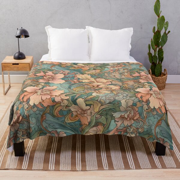 Item preview, Spring sakura flower on the flowing river pattern illustration designed and sold by CroffleStudio.