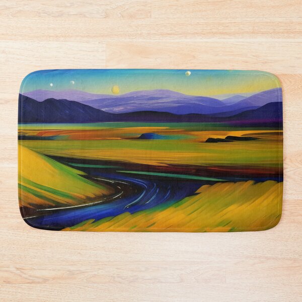 Item preview, Landscape against cosmic sky, impasto, Ai Generated Art  designed and sold by ACC .