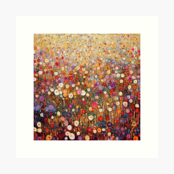 Item preview, Gustav Klimt Flower Garden designed and sold by maniacfitness.