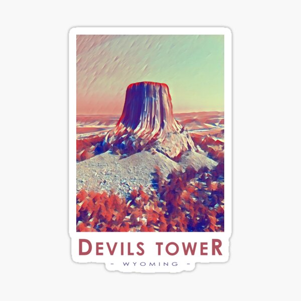 Devils Tower Wyoming Sticker