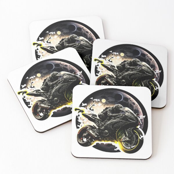 Item preview, Motorcycle Biker to the Moon designed and sold by YammsDesign.