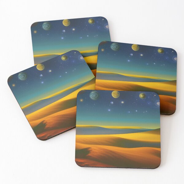 Item preview, Landscape against cosmic sky, impasto, Ai Generated Art  designed and sold by ACC .