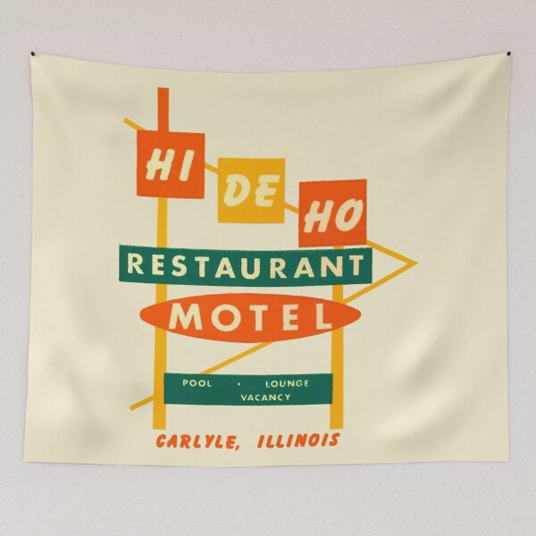 Artikelvorschau, HI DE HO RESTAURANT MOTEL - WERBUNG entworfen und verkauft von ThrowbackAds.
