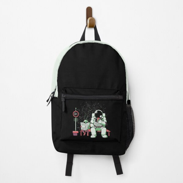 Item preview, Astronaut In a Bus Stop Funny Alien Reading Newspaper by Tobe Fonseca designed and sold by Tobe Fonseca®.