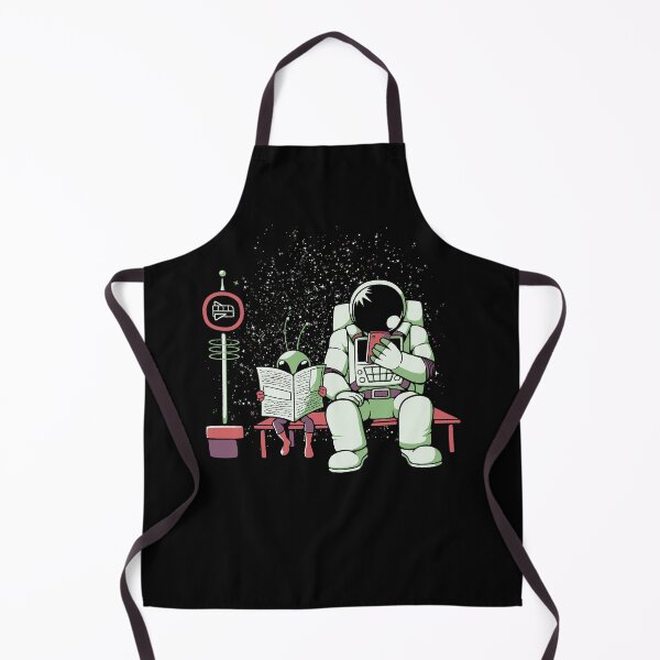 Item preview, Astronaut In a Bus Stop Funny Alien Reading Newspaper by Tobe Fonseca designed and sold by Tobe Fonseca®.