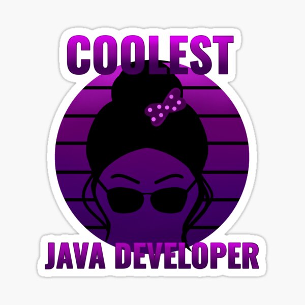 "Coolest Java developer - web developer" Sticker for Sale by ...
