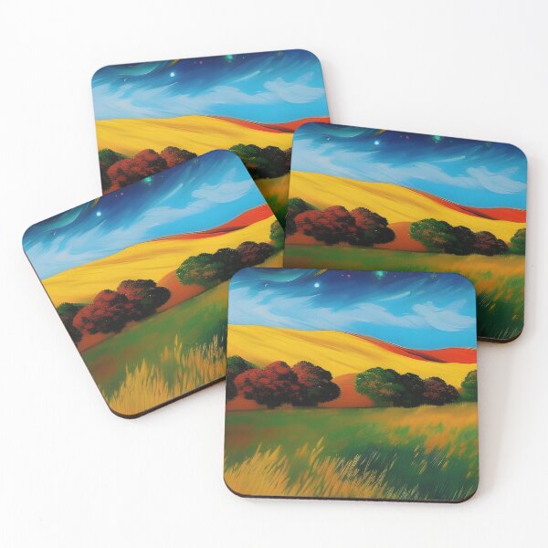 Item preview, Landscape against cosmic sky, impasto, Ai Generated Art  designed and sold by ACC .