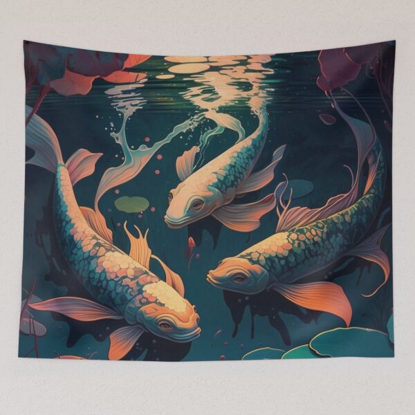 Artikelvorschau, Koi-Fisch-Kunst entworfen und verkauft von zoldi.