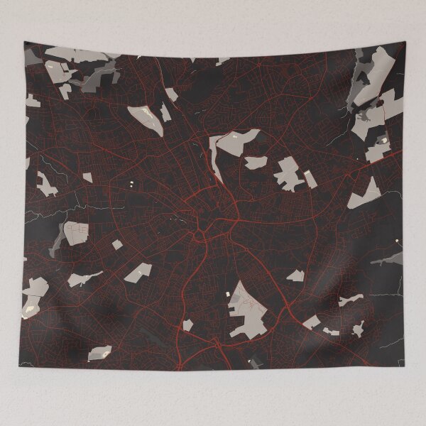 Item preview, Bradford City Map of West Yorkshire, England - Vector designed and sold by deMAP.