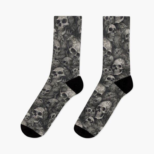Item preview, Piles of Skulls Pattern designed and sold by CinEmmaDesign.