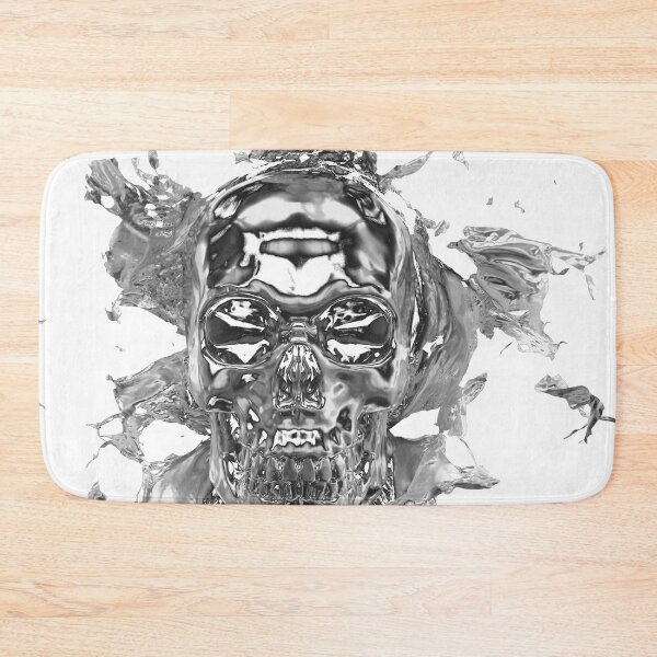 Item preview, silver skull designed and sold by RESISTORART.