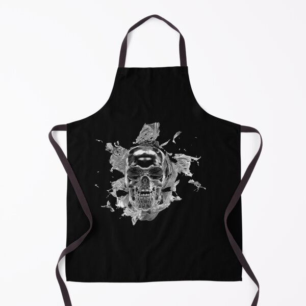 Item preview, silver skull designed and sold by RESISTORART.
