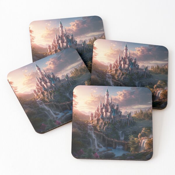 Item preview, The Kingdom of Dreams, Fantasy Castle, Imagination Art designed and sold by SunDoor Art.
