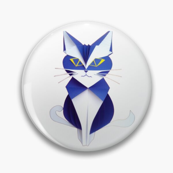 Item preview, Blue Cat with Two Tails  designed and sold by HanaiPrint.