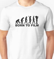 Evolution Born to film Unisex T-Shirt