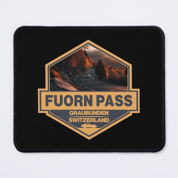 Item preview, Fuorn Pass Switzerland Travel Art Badge designed and sold by KrisSidDesigns.