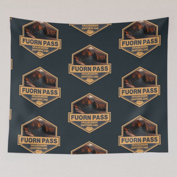 Item preview, Fuorn Pass Switzerland Travel Art Badge designed and sold by KrisSidDesigns.