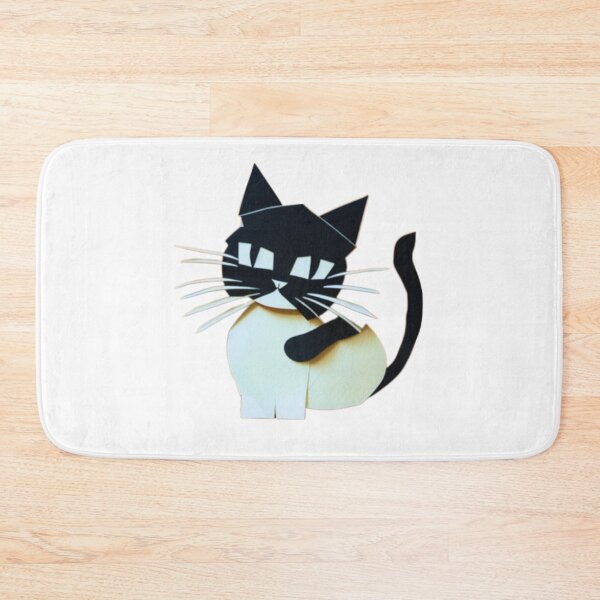 Item preview, Black and White Cat Quilled Art designed and sold by HanaiPrint.