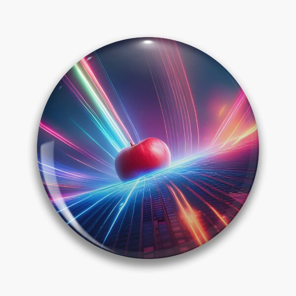 Item preview, The Grid Neon Apple designed and sold by Ink Art Design.