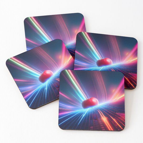 Item preview, The Grid Neon Apple designed and sold by Ink Art Design.