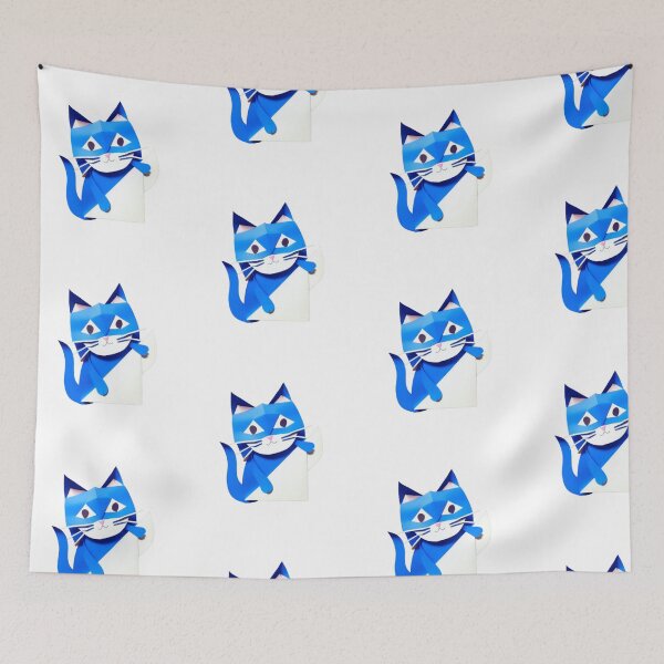 Item preview, Blue Cat Quilled Art designed and sold by HanaiPrint.