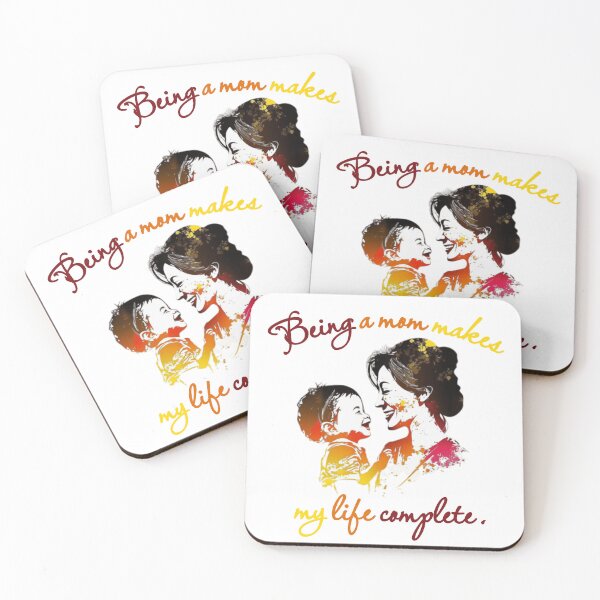 Item preview, being a mom makes my life complete sticker, being a mom makes my life complete asian woman print sticker,  designed and sold by KesDesigns ⭐⭐⭐⭐⭐.