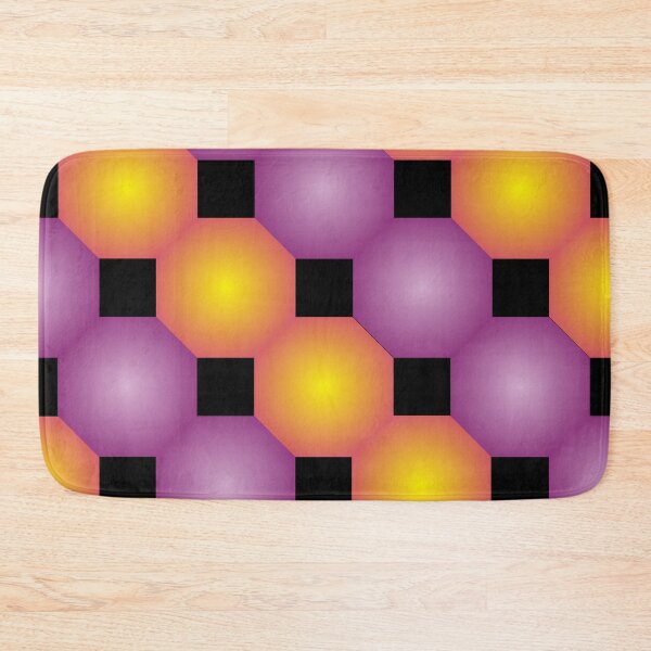 Item preview, Octagonal Triple Color Combination Pattern - Colorful Geometric Mosaic Pattern designed and sold by JadeNeststudio.