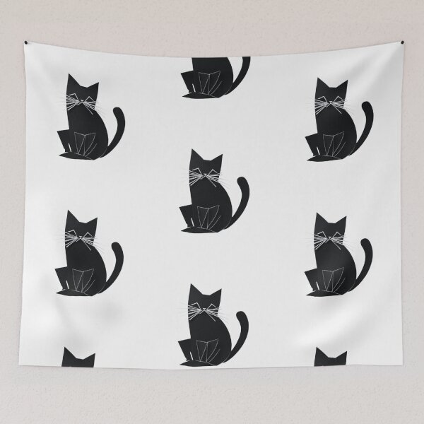 Item preview, Black Cat Quilled Art  (Print not real 3D) designed and sold by HanaiPrint.