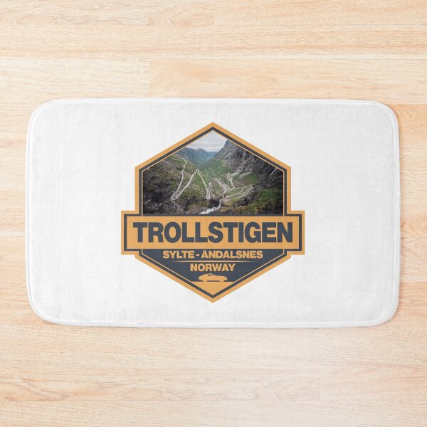 Item preview, Trollstigen Norway Travel Art Badge designed and sold by KrisSidDesigns.