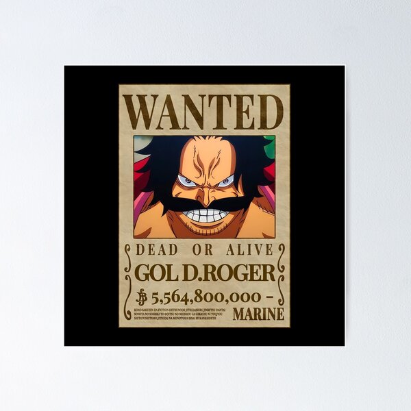 Gold Roger One Piece Wanted Poster | Photographic Print