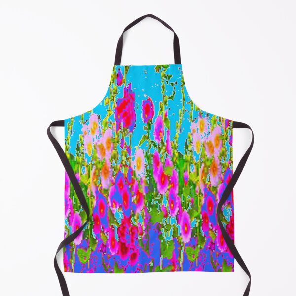 Item preview, ABSTRACTED BLUE-PINK FLOWER GARDEN PATTERN ART designed and sold by sharlesart.