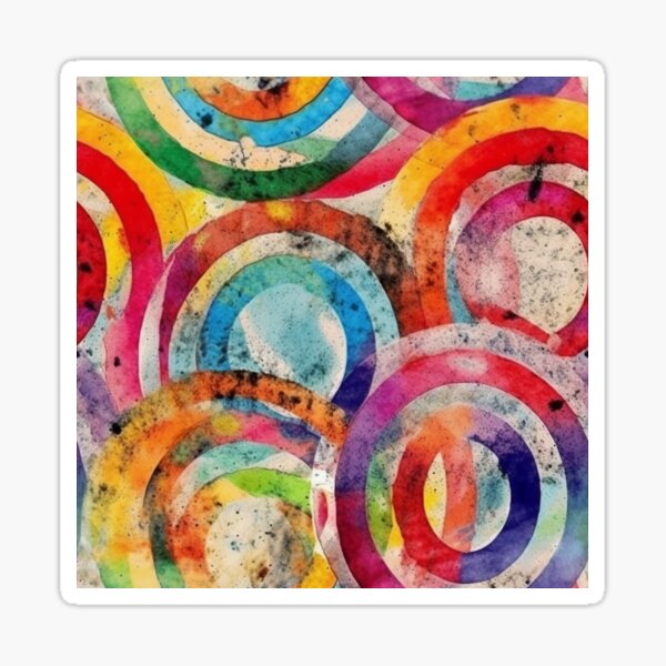 geometric grunge Sticker
