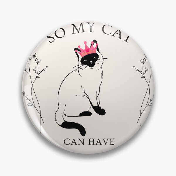 Item preview, Siamese Cat Lover Black and White designed and sold by Siamese connection.