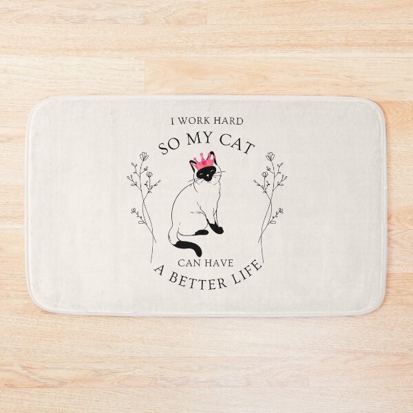 Item preview, Siamese Cat Lover Black and White designed and sold by Siamese connection.