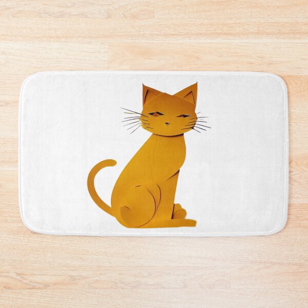 Item preview, Orange Cat Quilled Art (PRINT not real 3D) designed and sold by HanaiPrint.