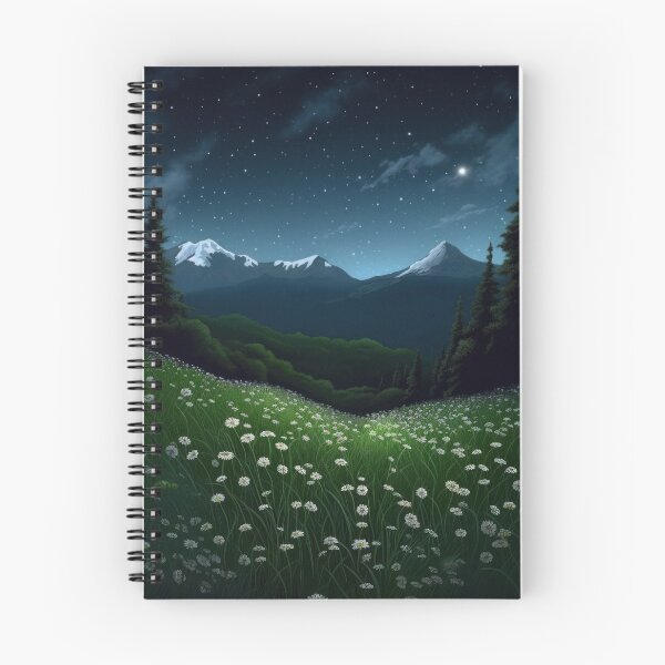 Item preview, Flowerfield In The Mountains designed and sold by Scraponzo.