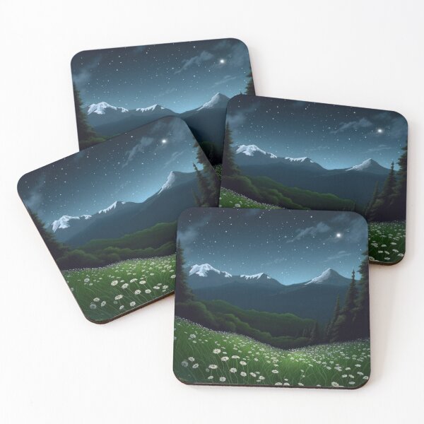 Item preview, Flowerfield In The Mountains designed and sold by Scraponzo.