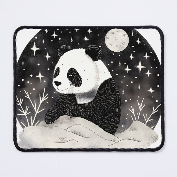 Item preview, Vintage Panda Black & White designed and sold by Happy Mood Design.